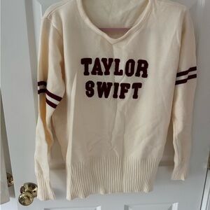 Taylor Swift Cream Sweater